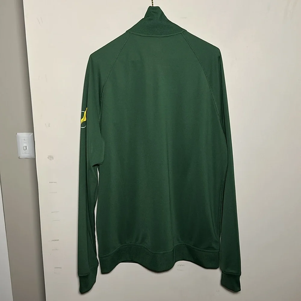 Nike Livestrong 10/2 dark green and Yellow University of Oregon zip up Jacket